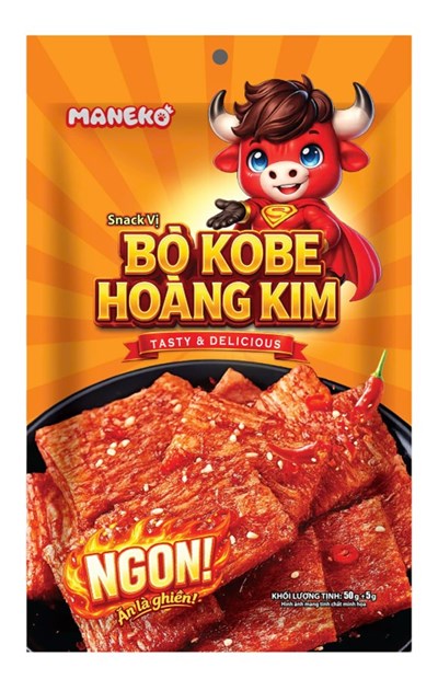 Snack vị Bò Kobe Hoàng Kim gói 50g