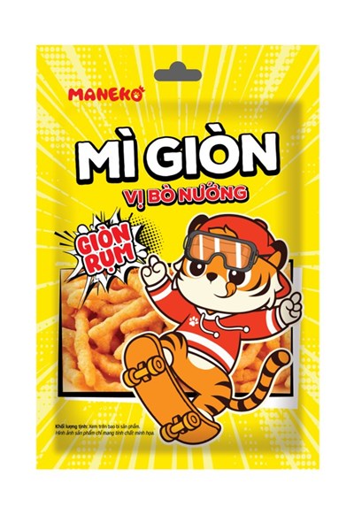 Mì giòn vị bò nướng gói 40g