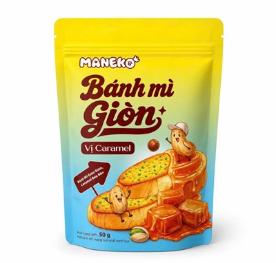 Bánh mì giòn vị Caramel gói 50g