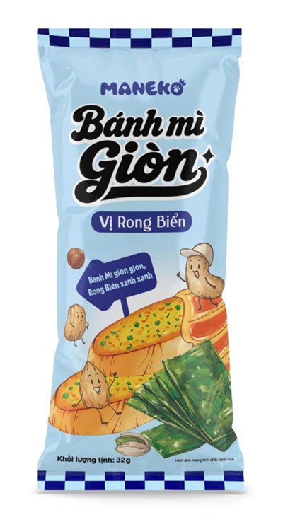 Bánh mì giòn vị rong biển hộp 32g
