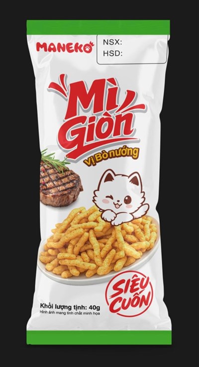 Mì giòn hộp vị bò nướng hộp 40g