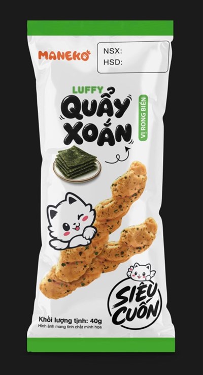 Luffy quẩy xoắn hộp vị rong biển hộp 40g